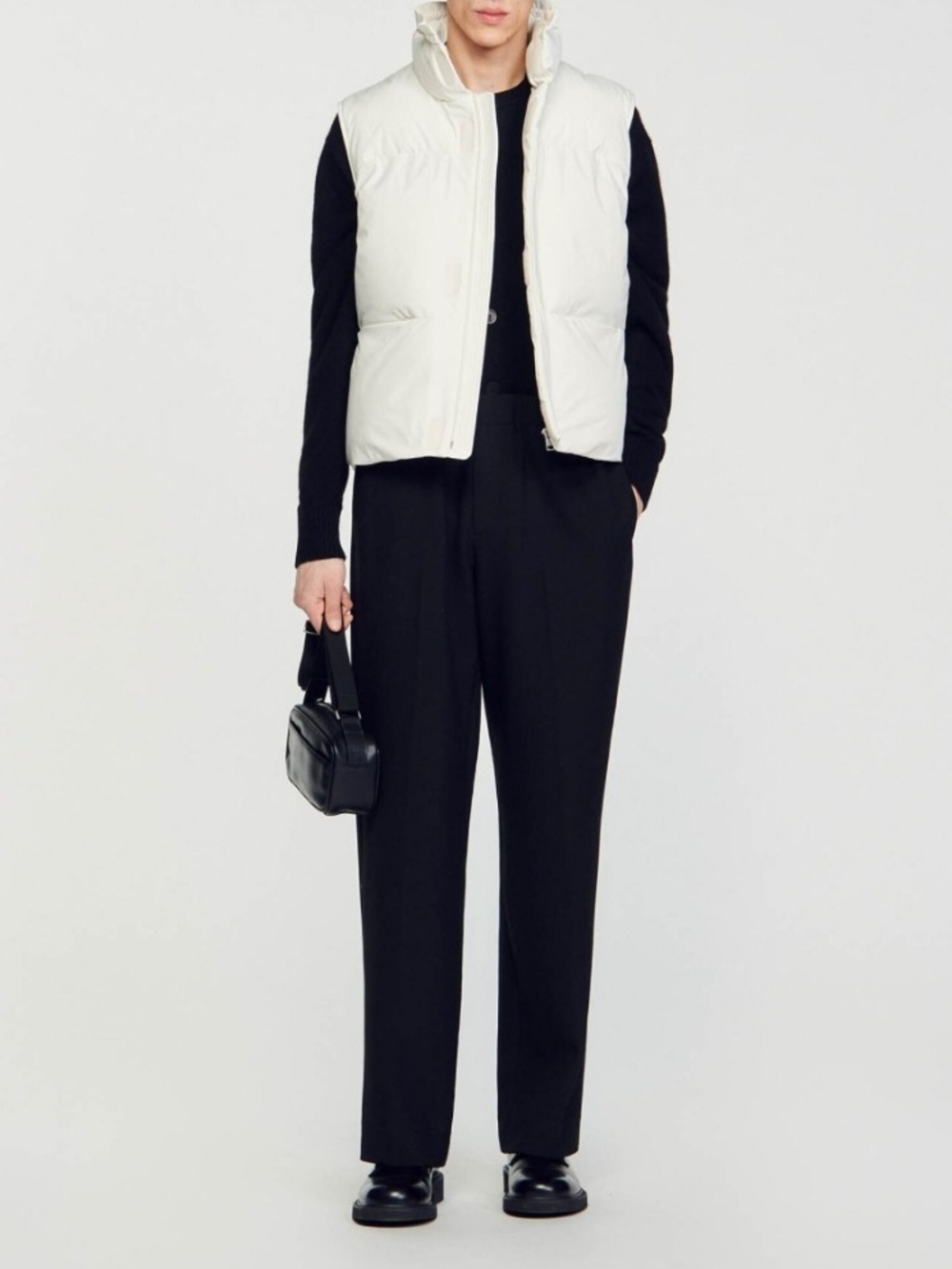 SANDRO Ecru Puffer Vest - UNISEX